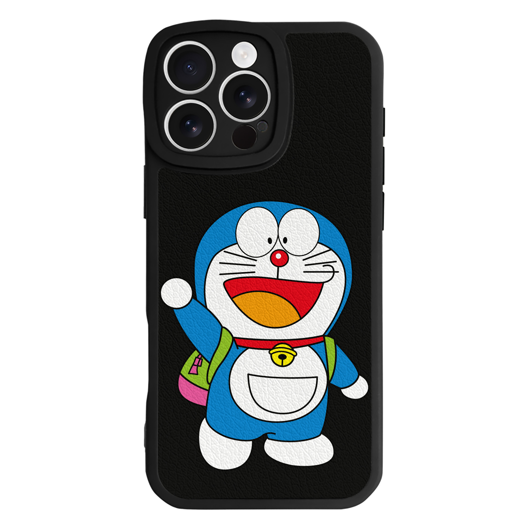 （画像用） ドラえもん Doraemon 【iPhone 16シリーズ対応】シリコンスマホケース（レザー調） 材質：シリコン